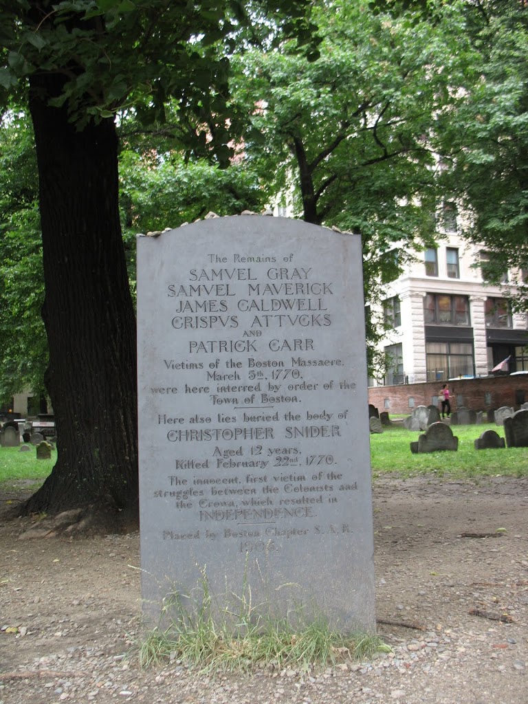 speaking of the Granary Burial Grounds …