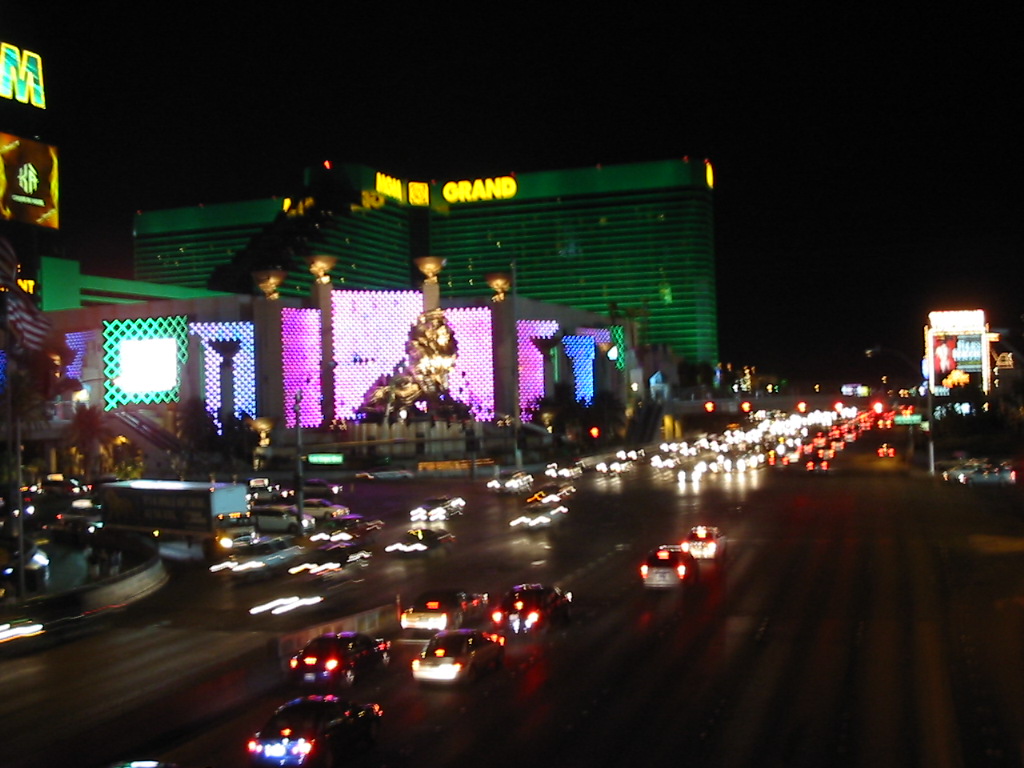 bright lights in the City of Sin